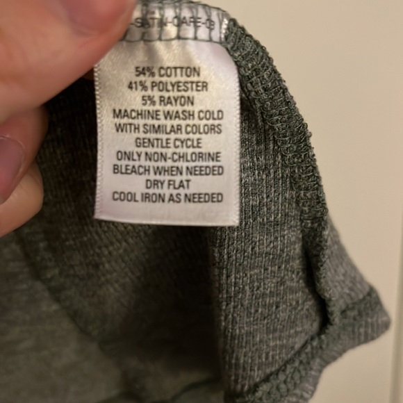 Heather Gray 3/4 Sleeve Button Up - Picture 3 of 5